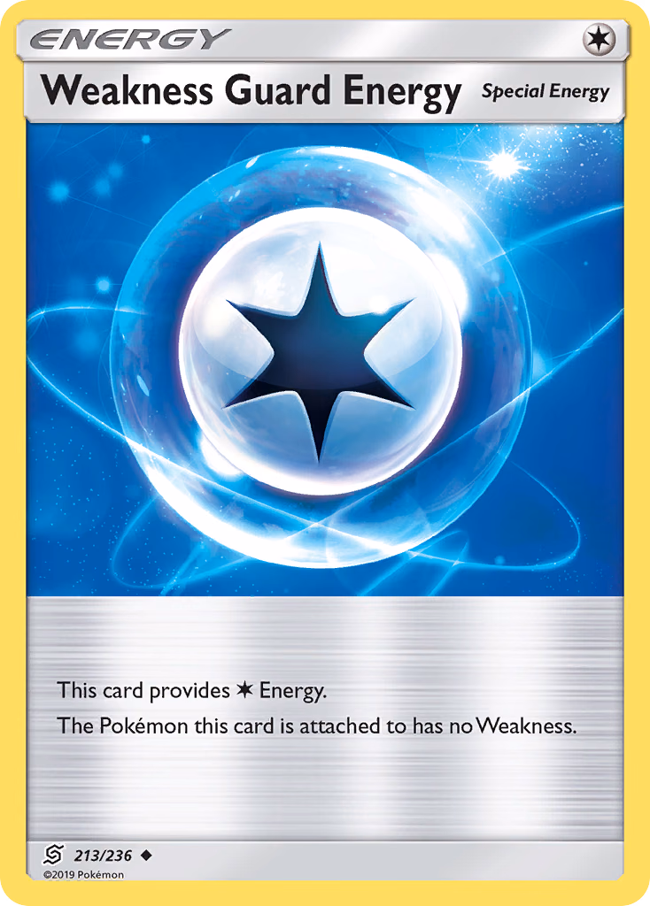 Weakness Guard Energy Pokemon card (213/236, Unified Minds)