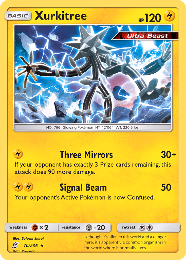 Xurkitree Pokemon card (70/236, Unified Minds)