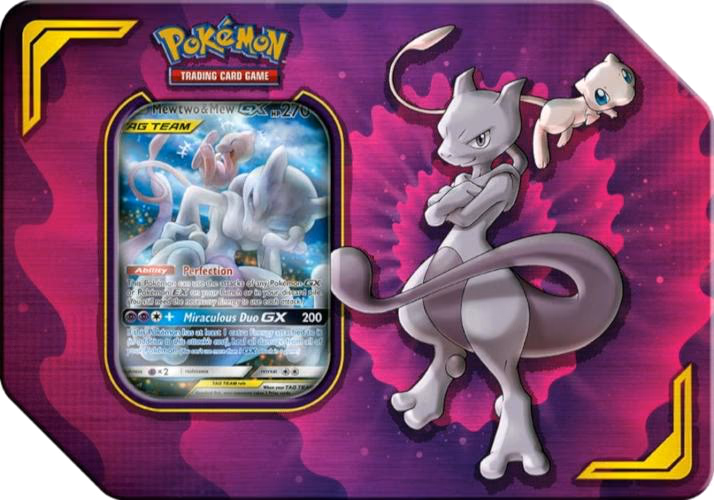 Pokemon Unified Minds Power Partnership Tin [Mewtwo & Mew GX]