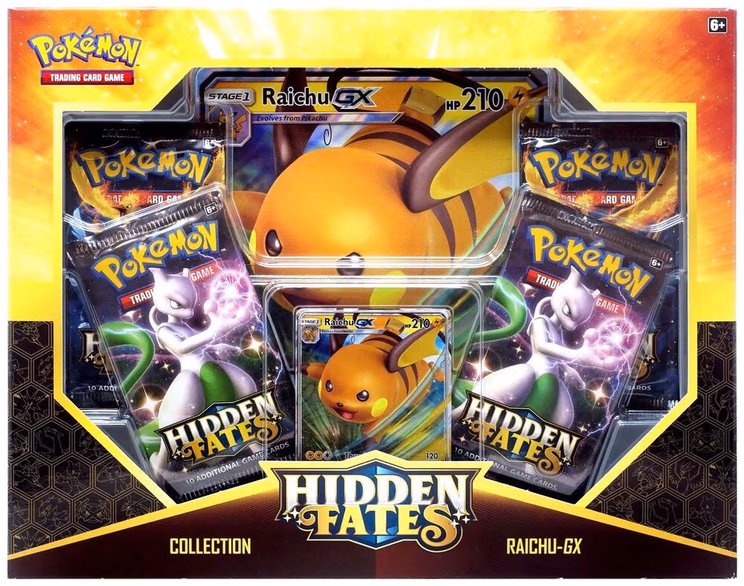 Pokemon Hidden Fates Collection [Raichu GX]