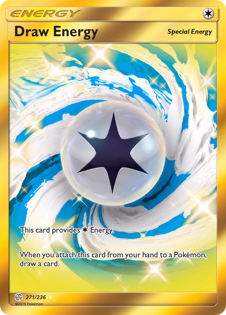 Draw Energy Pokemon card (271/236, Cosmic Eclipse)