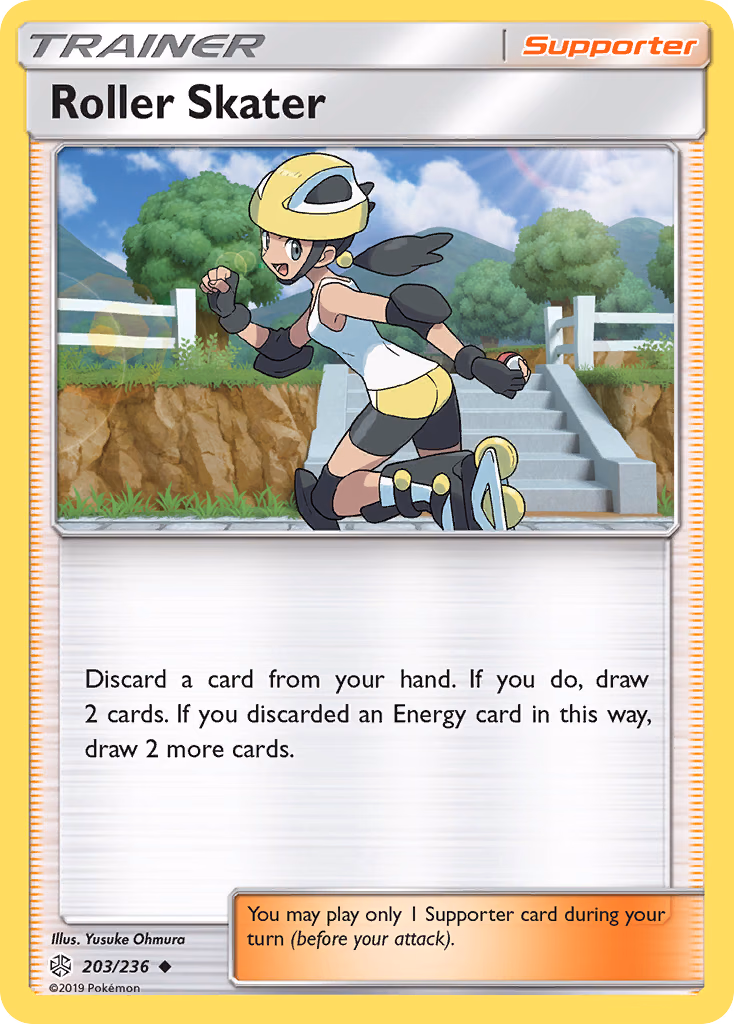Roller Skater Pokemon card (203/236, Cosmic Eclipse)