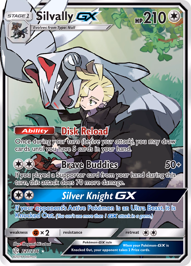 Silvally-GX Pokemon card (227/236, Cosmic Eclipse)