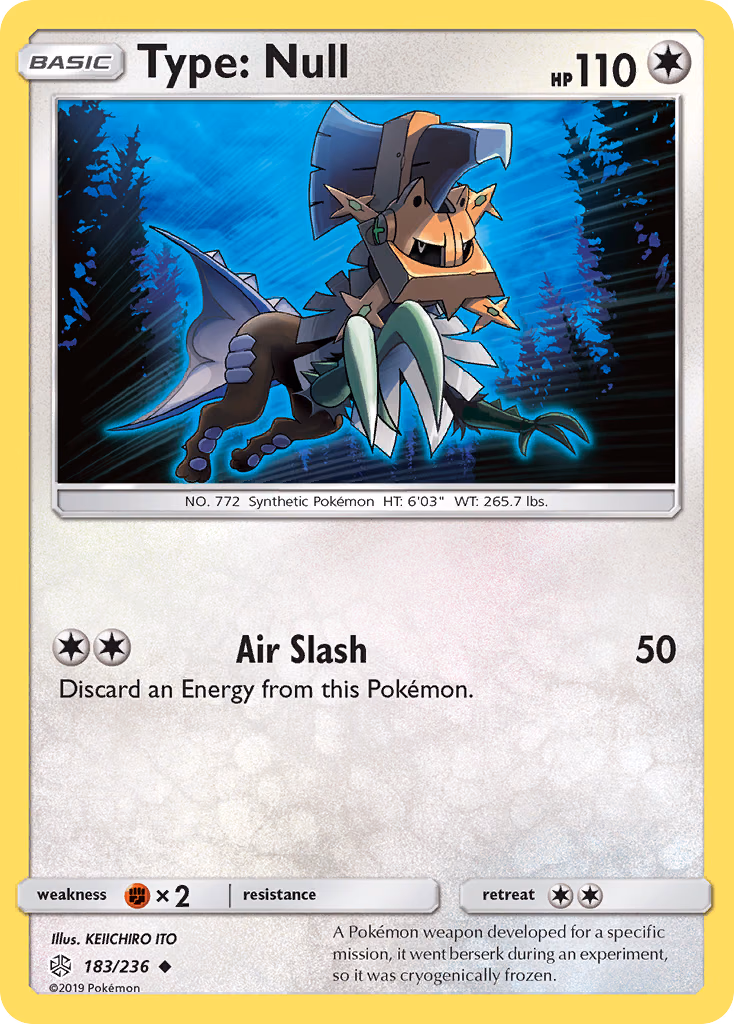 Type: Null Pokemon card (183/236, Cosmic Eclipse)
