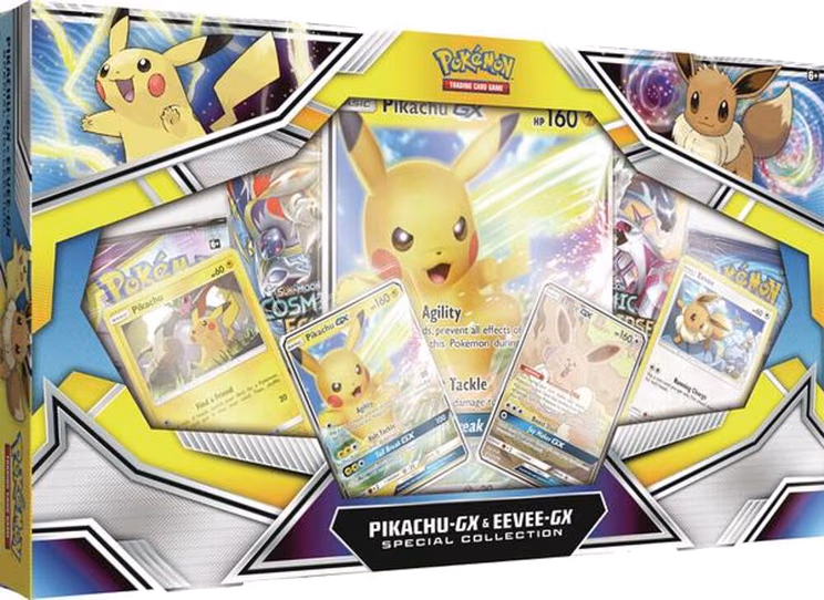 Pokemon Cosmic Eclipse Pikachu GX & Eevee GX Special Collection
