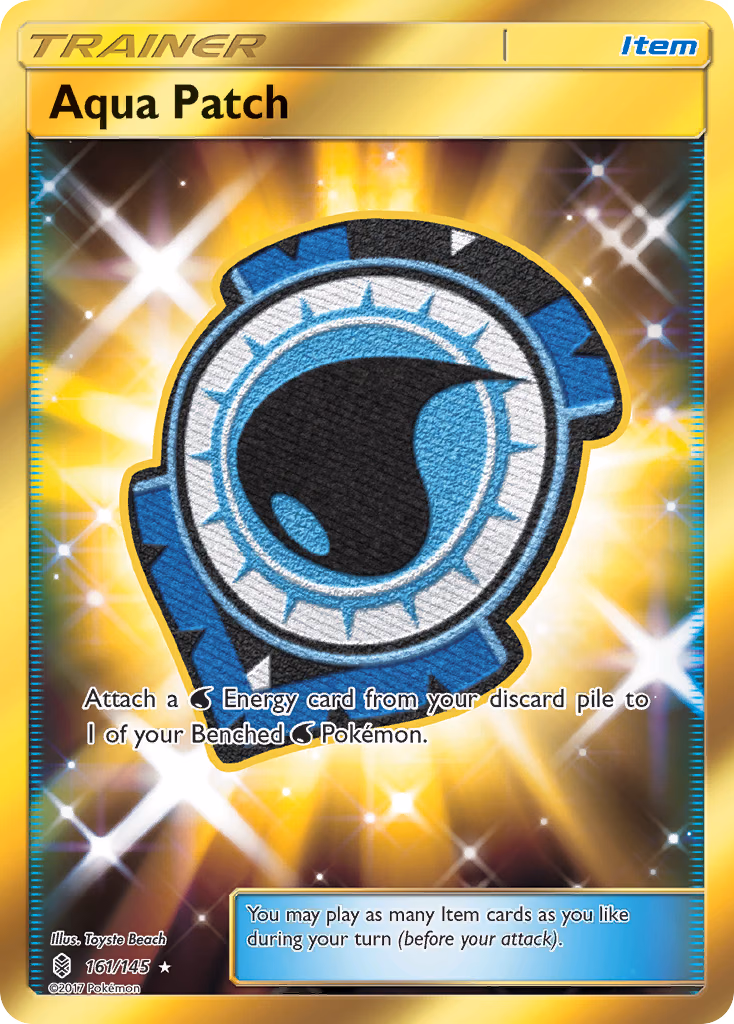 Aqua Patch Pokemon card (161/145, Guardians Rising)