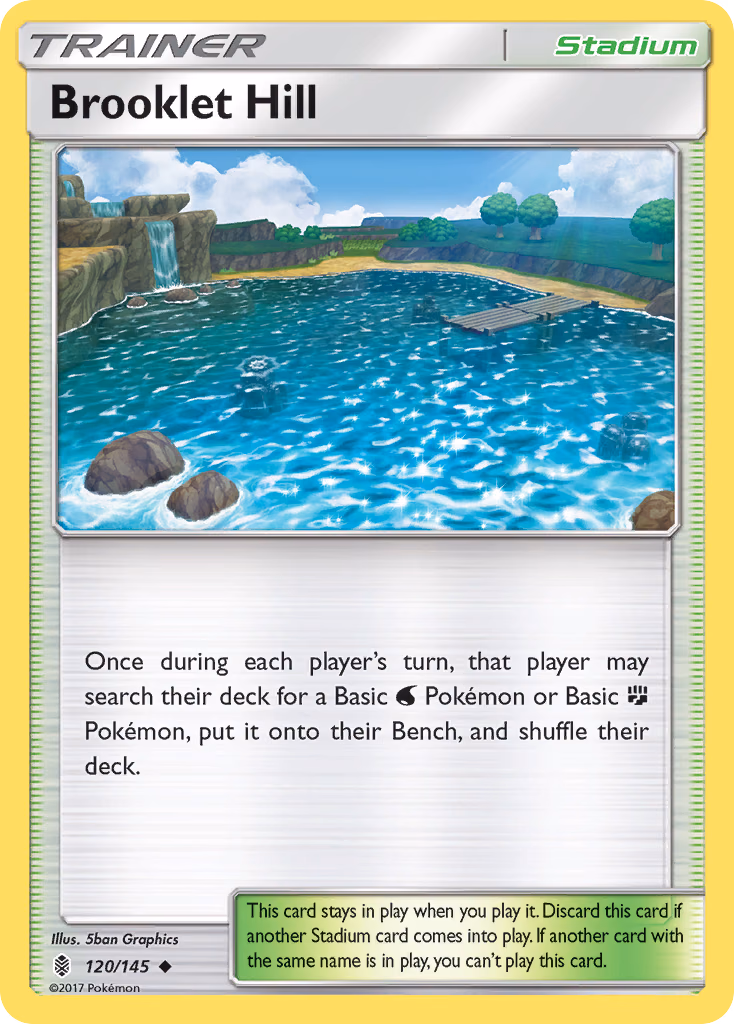 Brooklet Hill Pokemon card (120/145, Guardians Rising)