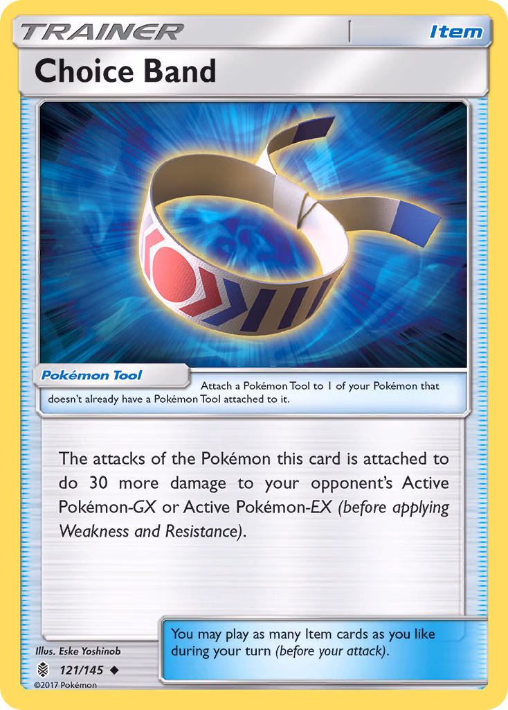 Choice Band Pokemon card (121/145, Guardians Rising)