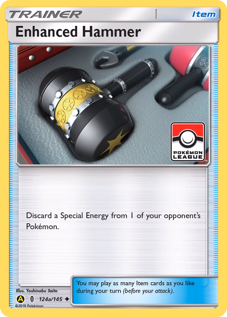 Enhanced Hammer Pokemon card (124a/145, Guardians Rising)