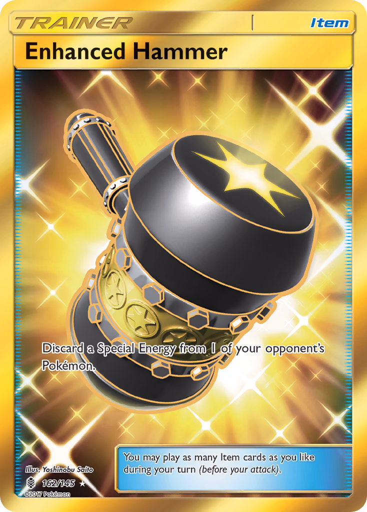 Enhanced Hammer Pokemon card (162/145, Guardians Rising)