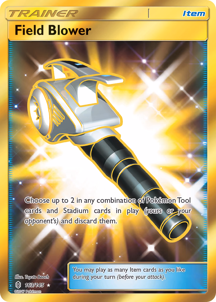 Field Blower Pokemon card (163/145, Guardians Rising)