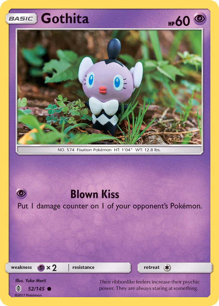 Gothita Pokemon card (52/145, Guardians Rising)