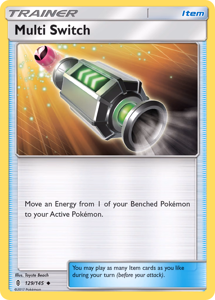 Multi Switch Pokemon card (129/145, Guardians Rising)