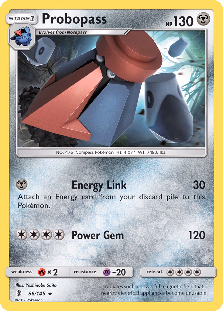 Probopass Pokemon card (86/145, Guardians Rising)