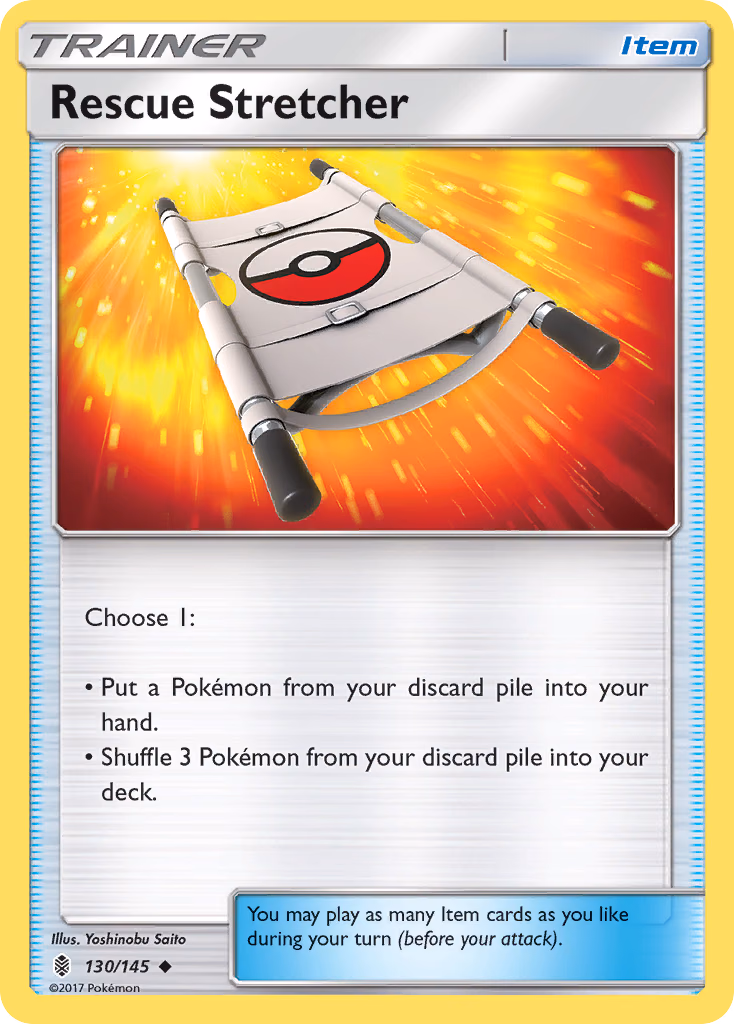 Rescue Stretcher Pokemon card (130/145, Guardians Rising)