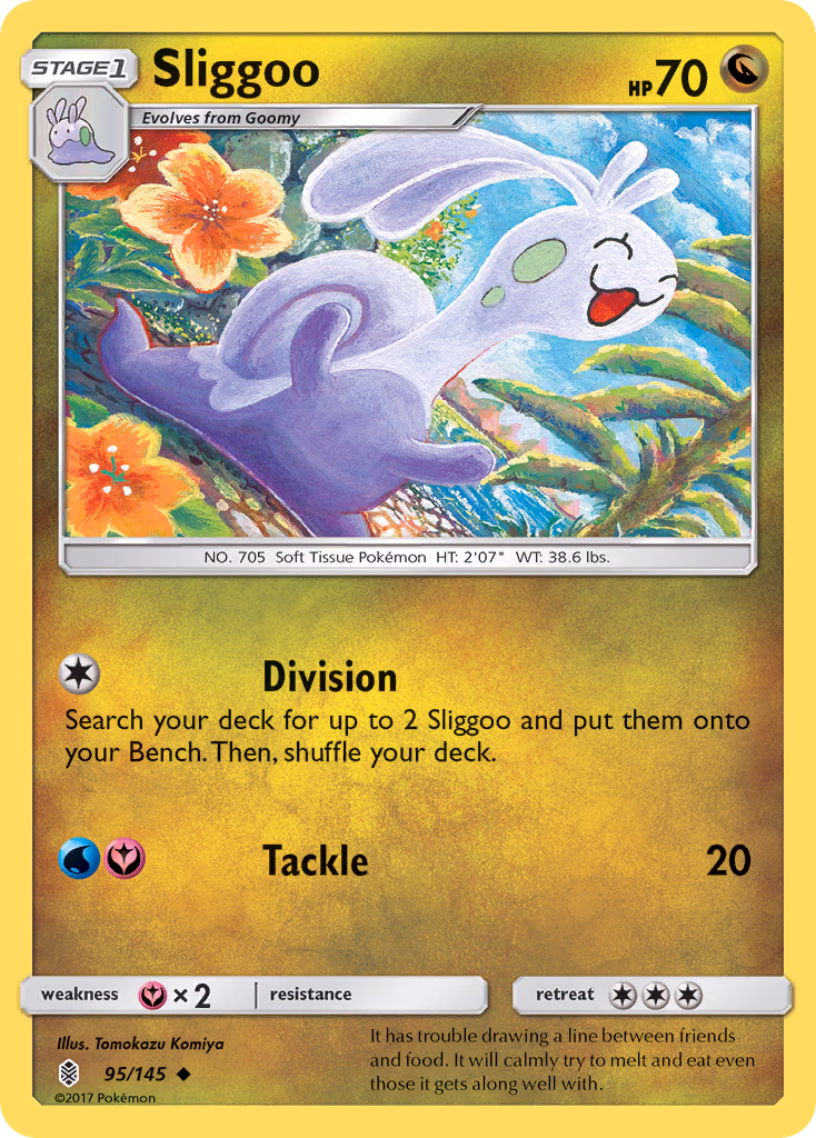 Sliggoo Pokemon card (95/145, Guardians Rising)