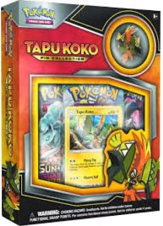 Pokemon Guardians Rising Tapu Koko Pin Collection