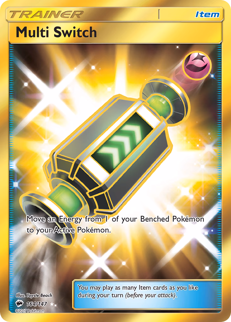 Multi Switch Pokemon card (164/147, Burning Shadows)