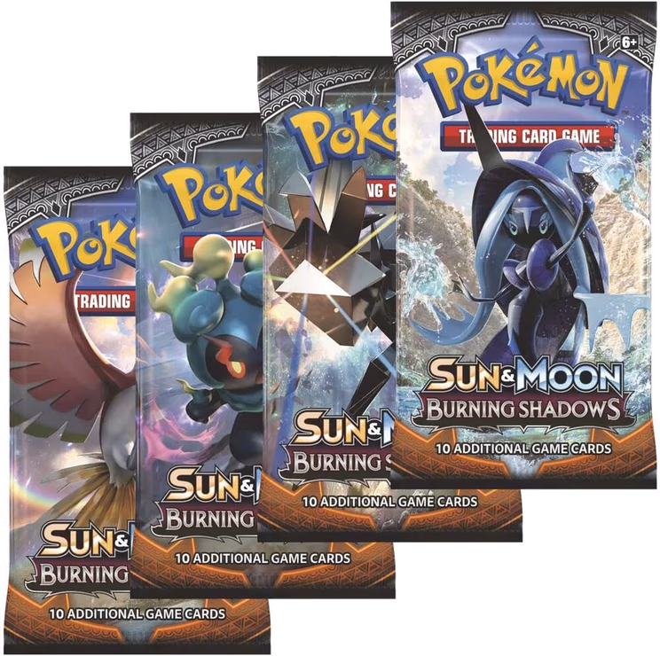 Pokemon Burning Shadows Booster Pack Art Bundle [Set of 4]