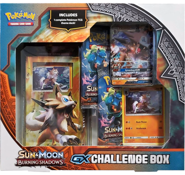 Pokemon Burning Shadows Lycanroc GX Challenge Box