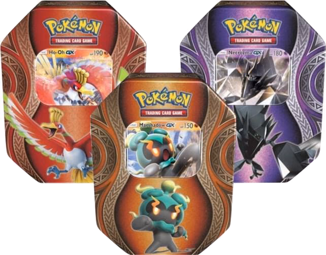 Pokemon Burning Shadows Mysterious Powers Tin [Set of 3]