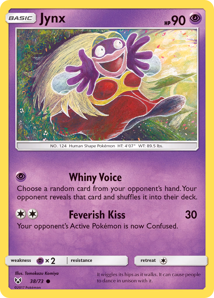Jynx Pokemon card (38/73, Shining Legends)