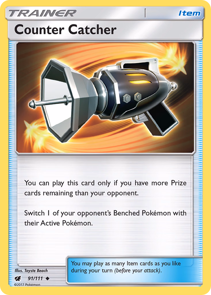 Counter Catcher Pokemon card (91/111, Crimson Invasion)