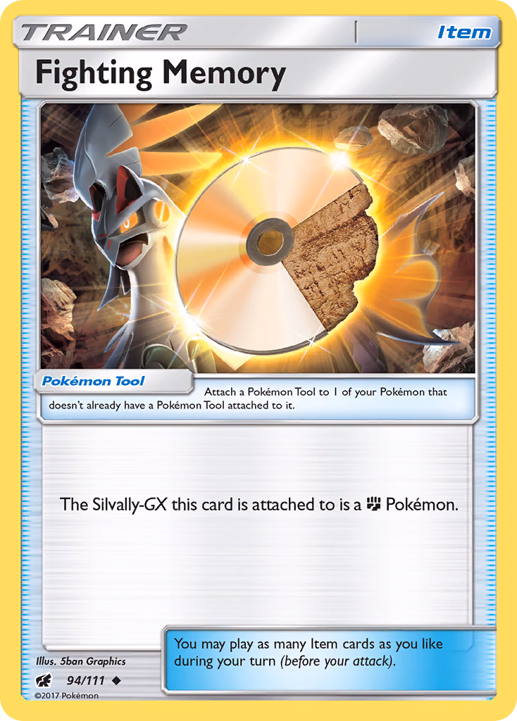 Fighting Memory Pokemon card (94/111, Crimson Invasion)