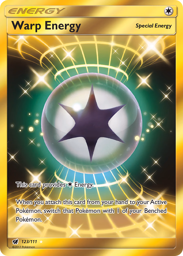 Warp Energy Pokemon card (123/111, Crimson Invasion)
