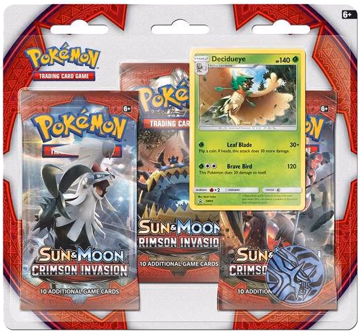 Pokemon Crimson Invasion 3 Pack Blister [Decidueye]