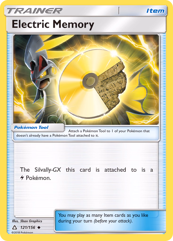 Electric Memory Pokemon card (121/156, Ultra Prism)