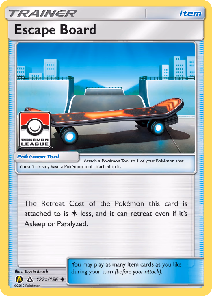 Escape Board Pokemon card (122a/156, Ultra Prism)