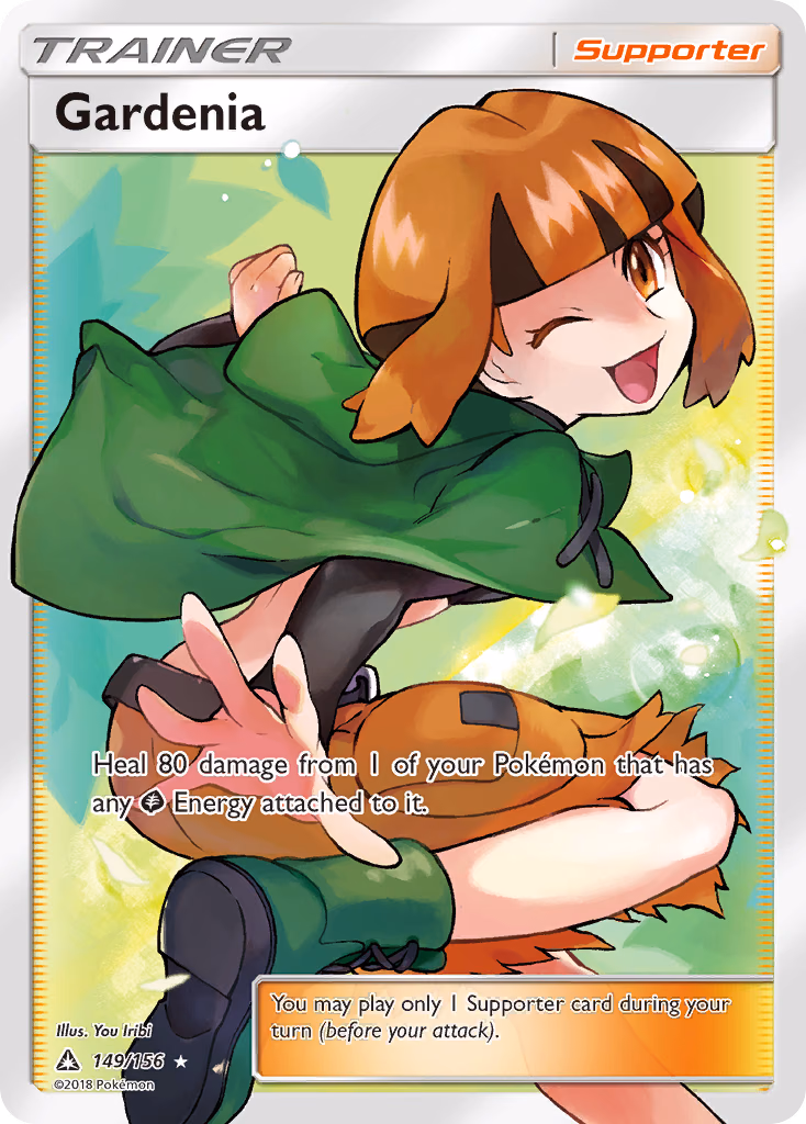 Gardenia Pokemon card (149/156, Ultra Prism)
