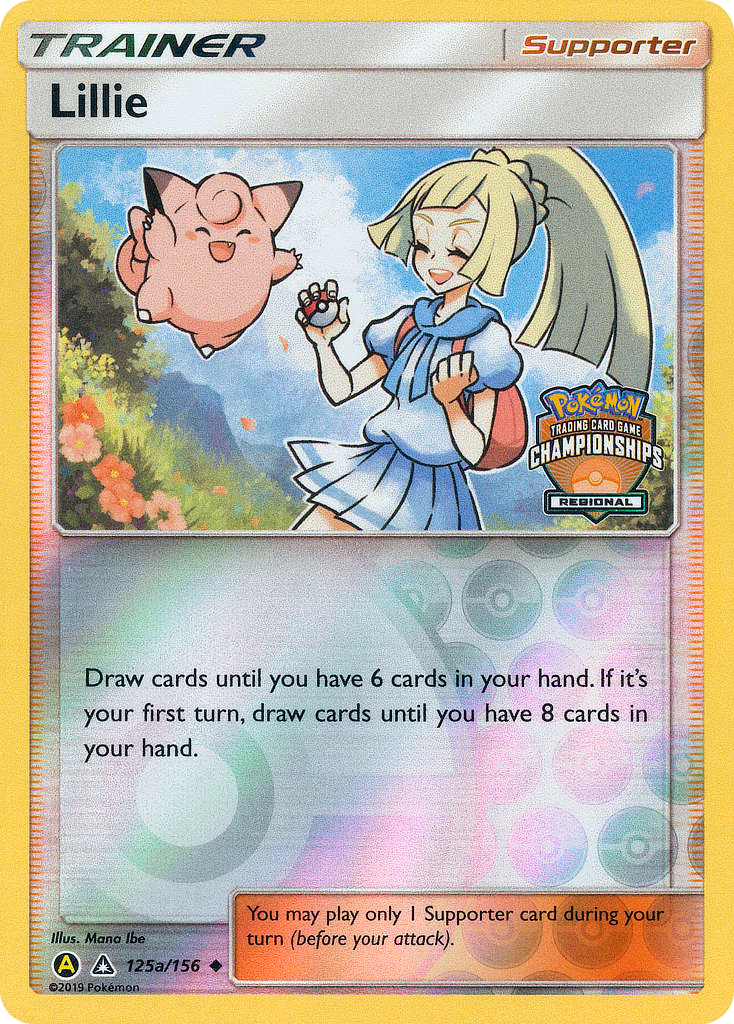 Lillie Pokemon card (125a/156, Ultra Prism)