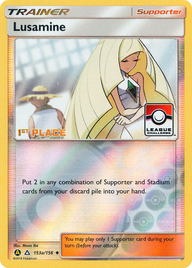Lusamine Pokemon card (153a/156, Ultra Prism)