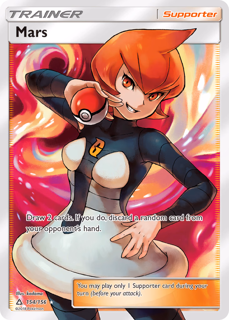 Mars Pokemon card (154/156, Ultra Prism)