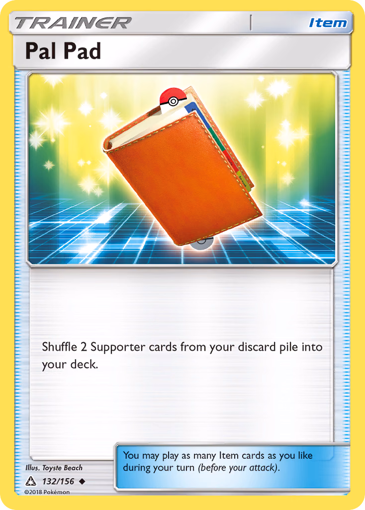 Pal Pad Pokemon card (132/156, Ultra Prism)