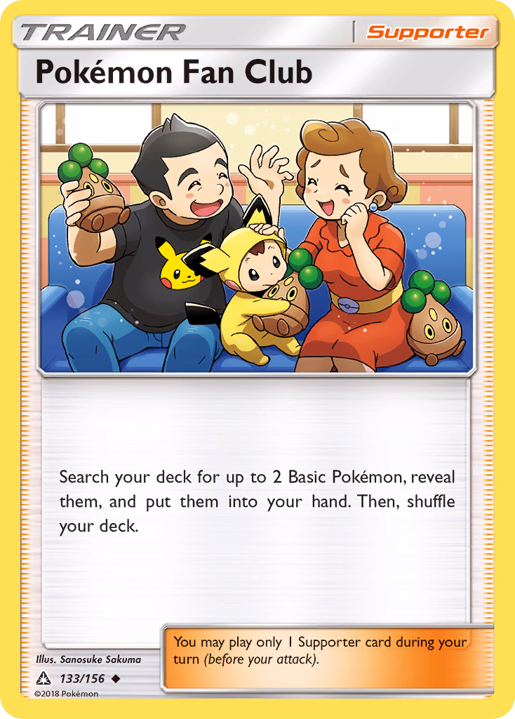 Pokémon Fan Club Pokemon card (133/156, Ultra Prism)