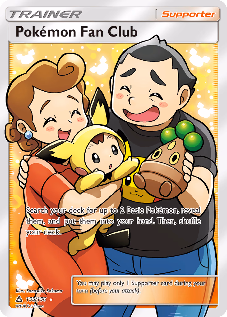 Pokémon Fan Club Pokemon card (155/156, Ultra Prism)