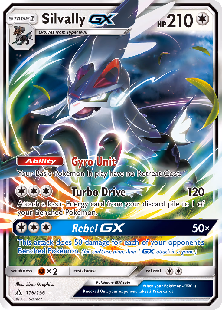 Silvally-GX Pokemon card (116/156, Ultra Prism)