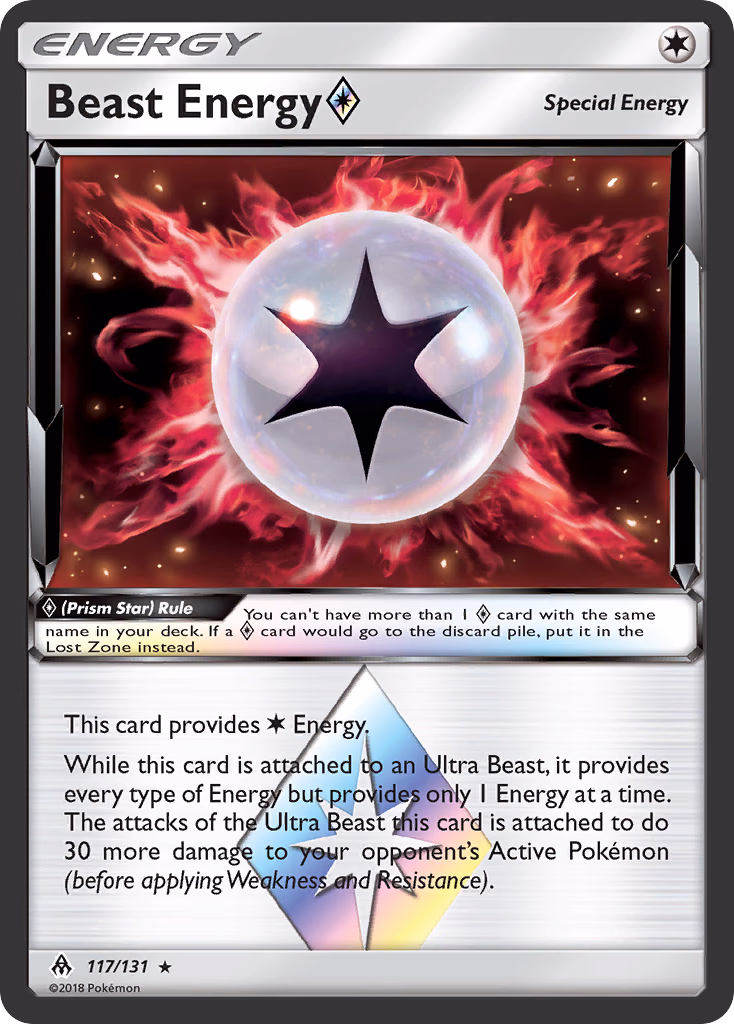 Beast Energy ◇ Pokemon card (117/131, Forbidden Light)