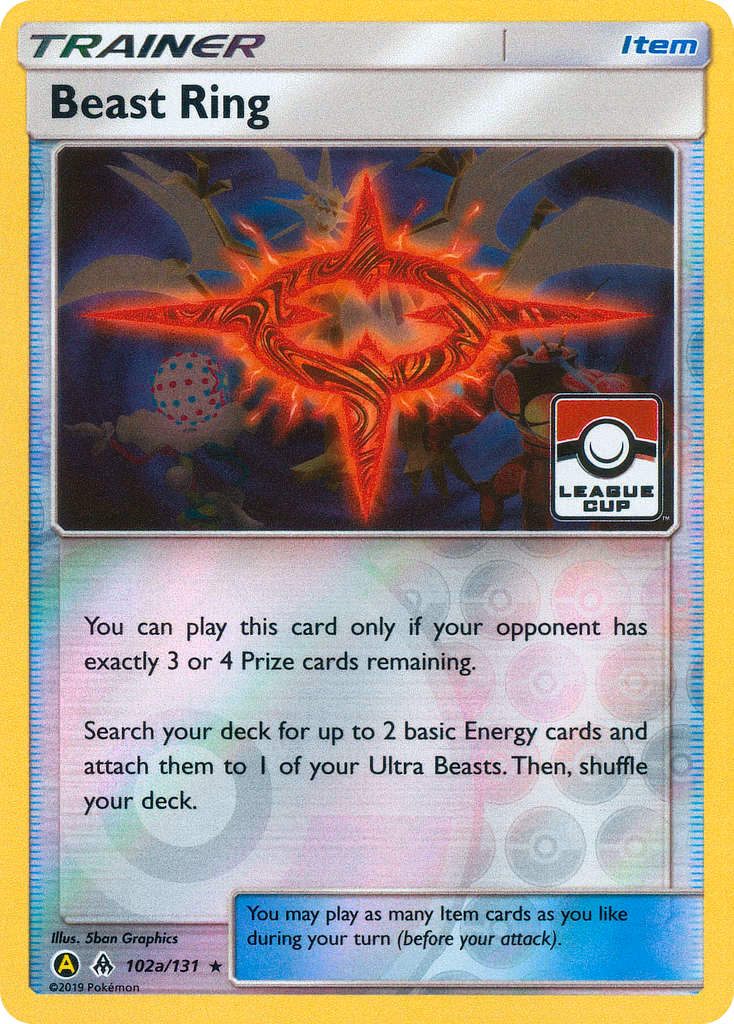 Beast Ring Pokemon card (102a/131, Forbidden Light)