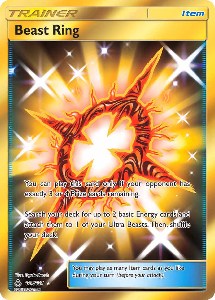 Beast Ring Pokemon card (141/131, Forbidden Light)