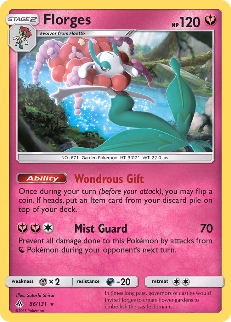 Florges Pokemon card (86/131, Forbidden Light)