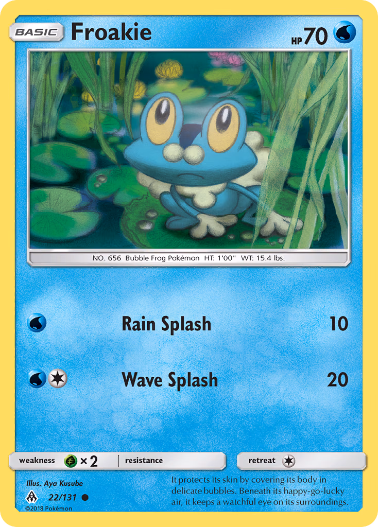 Froakie Pokemon card (22/131, Forbidden Light)