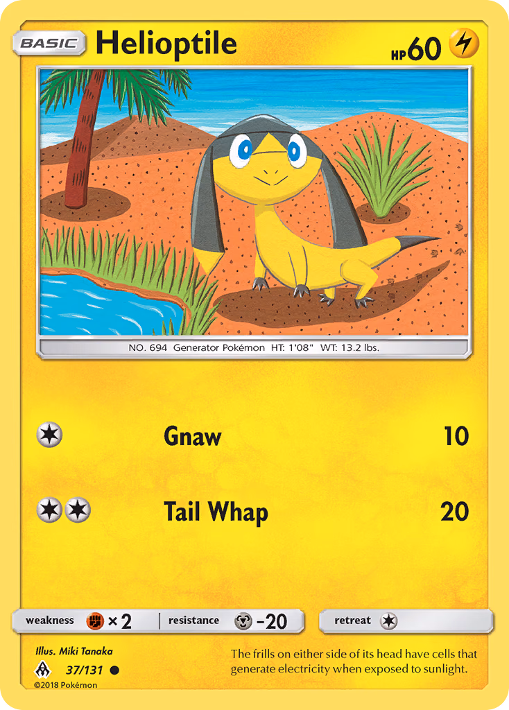 Helioptile Pokemon card (37/131, Forbidden Light)