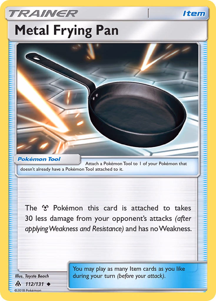 Metal Frying Pan Pokemon card (112/131, Forbidden Light)