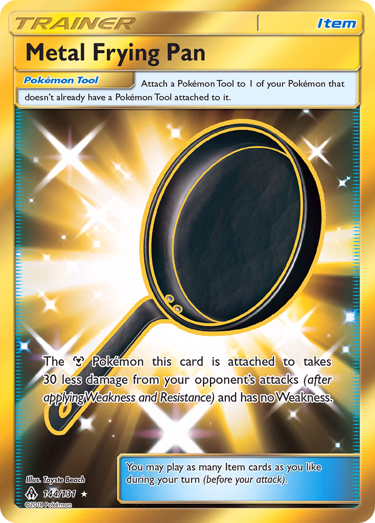 Metal Frying Pan Pokemon card (144/131, Forbidden Light)