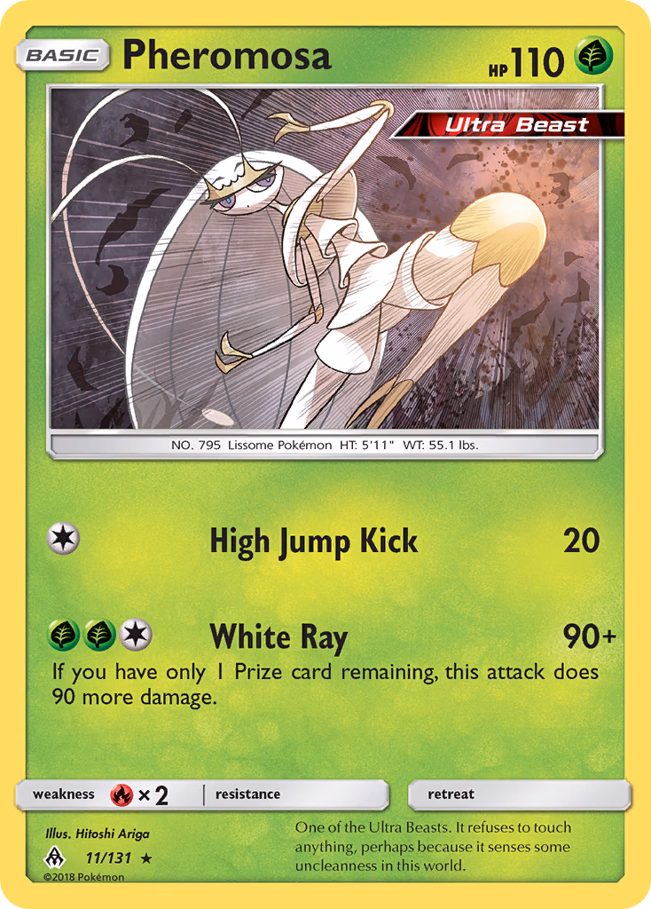 Pheromosa Pokemon card (11/131, Forbidden Light)