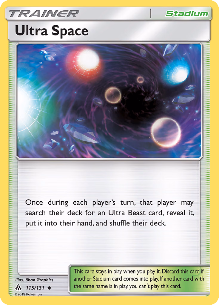 Ultra Space Pokemon card (115/131, Forbidden Light)